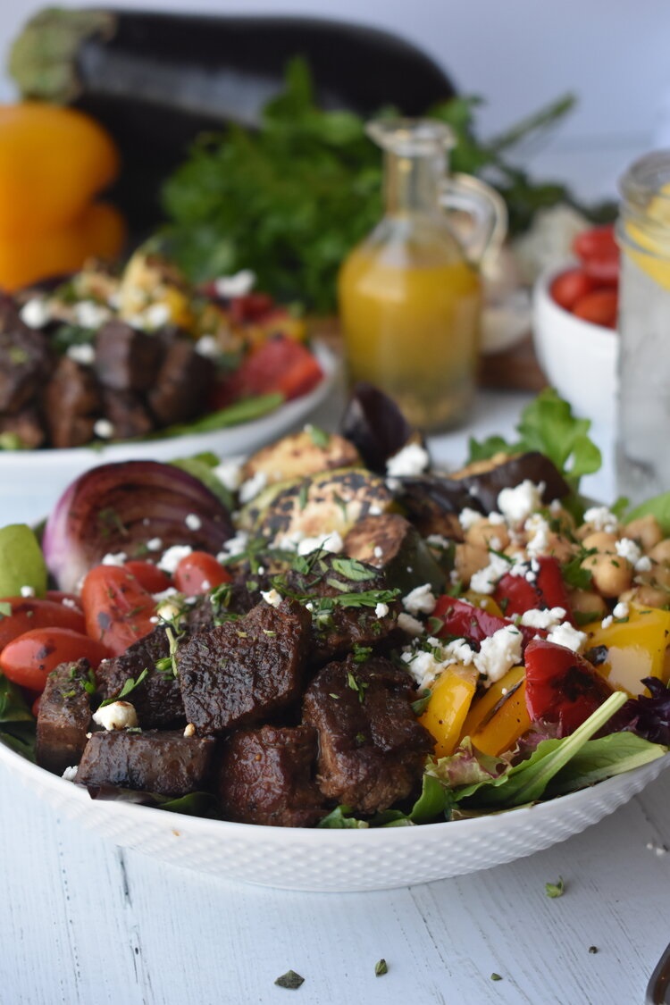 Mediterranean Steak Bowls